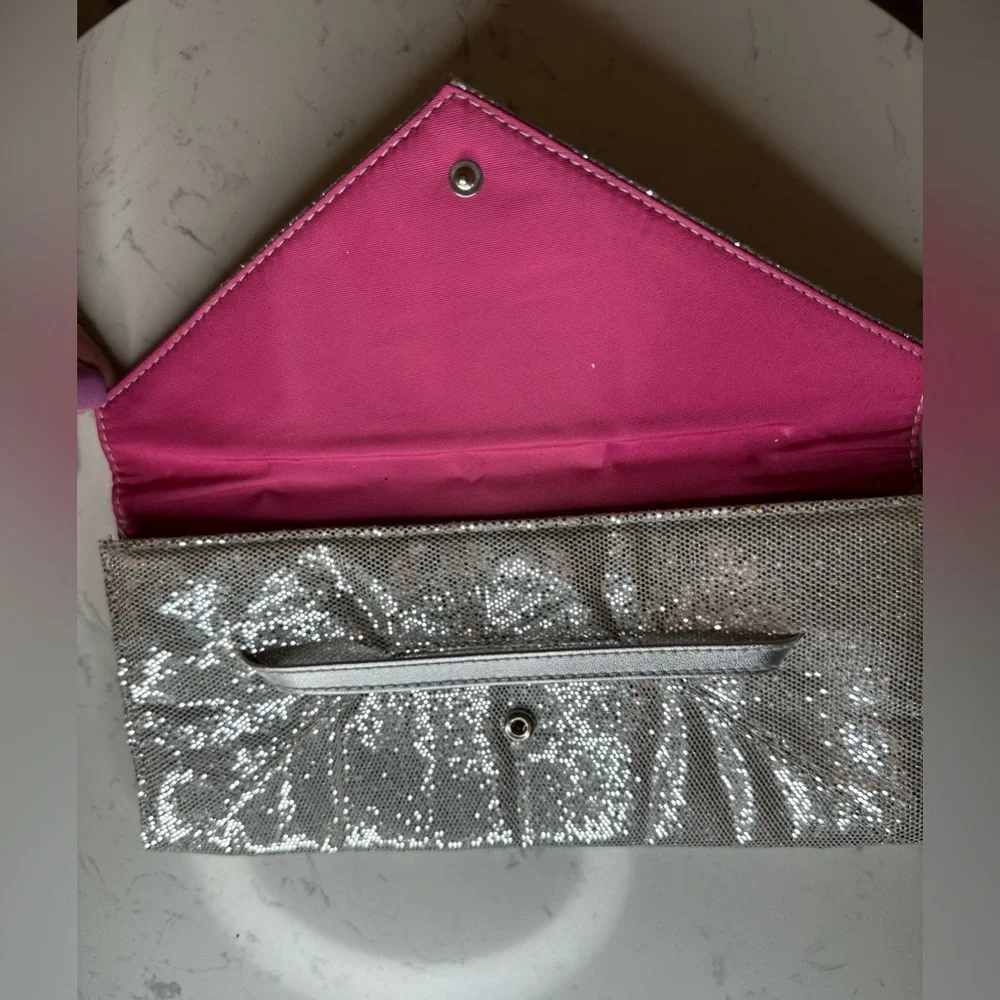 Victoria's Secret Glittering Silver Clutch